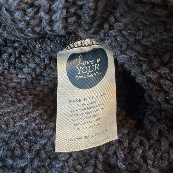Love Your Melon Navy Pom Beanie Hat - Picture 8 of 8